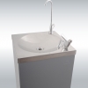 EDA - Vue supérieure avec Option rince-bouche - fontaine à eau - Industrie - EDAFIM